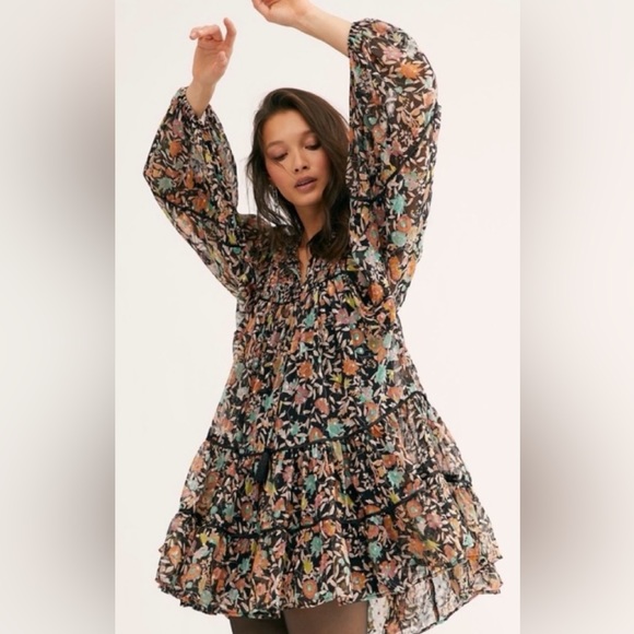 Free People Swinging Mini Dress - Picture 1 of 4